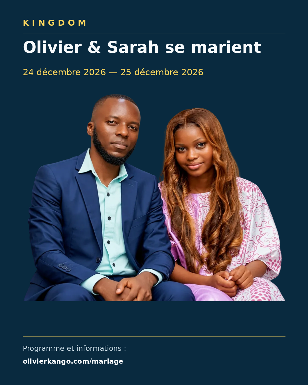 Olivier & Sarah se marient